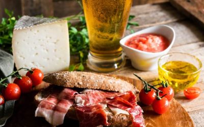 EL jamón ibérico y la cerveza
